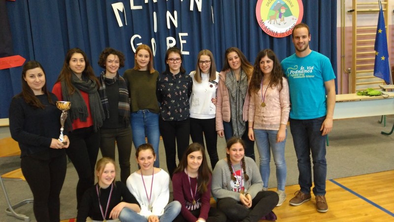 Učenke naše šole so postale državne prvakinje v tekmovanju Mladina in gore